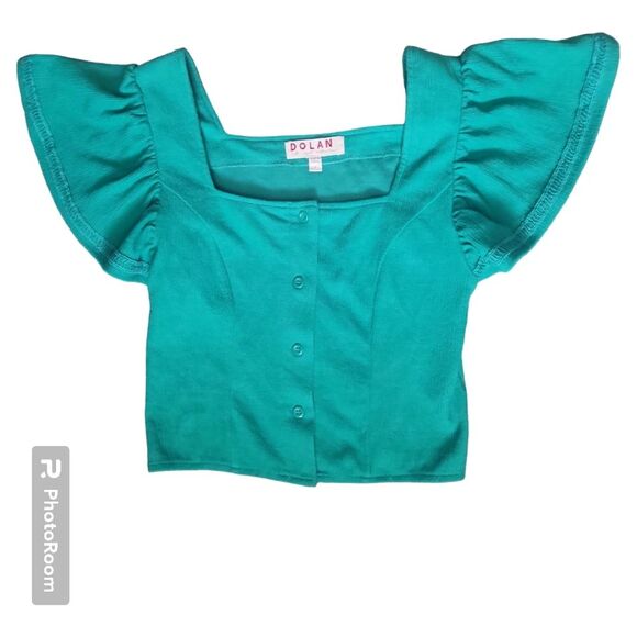 Dolan Left Coast Structured Flutter Top - S - Picture 2 of 11